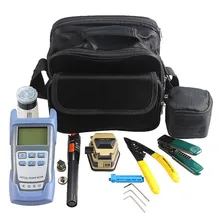 FTTH Набор инструментов с SKL-6C волокно Кливер оптический измеритель мощности 10 мВт Визуальный дефектоскоп оптико-волоконный скребок