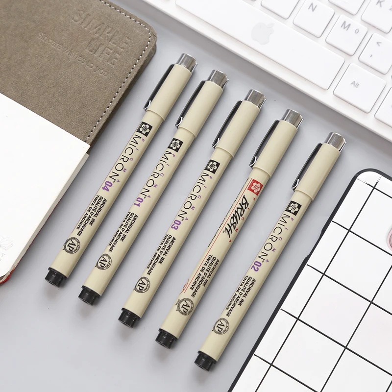 Sakura Gel Pen Plastic 0.5mm Black Ink Refill Portable Japanese Cute Writing Pens School Supplies.W-0659 |
