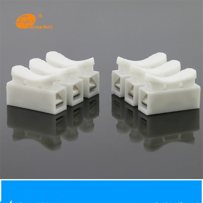 

10x 3p Spring Connector wire with no welding no screws Quick Connector cable clamp Terminal Block 3 Way Easy Fit for led strip