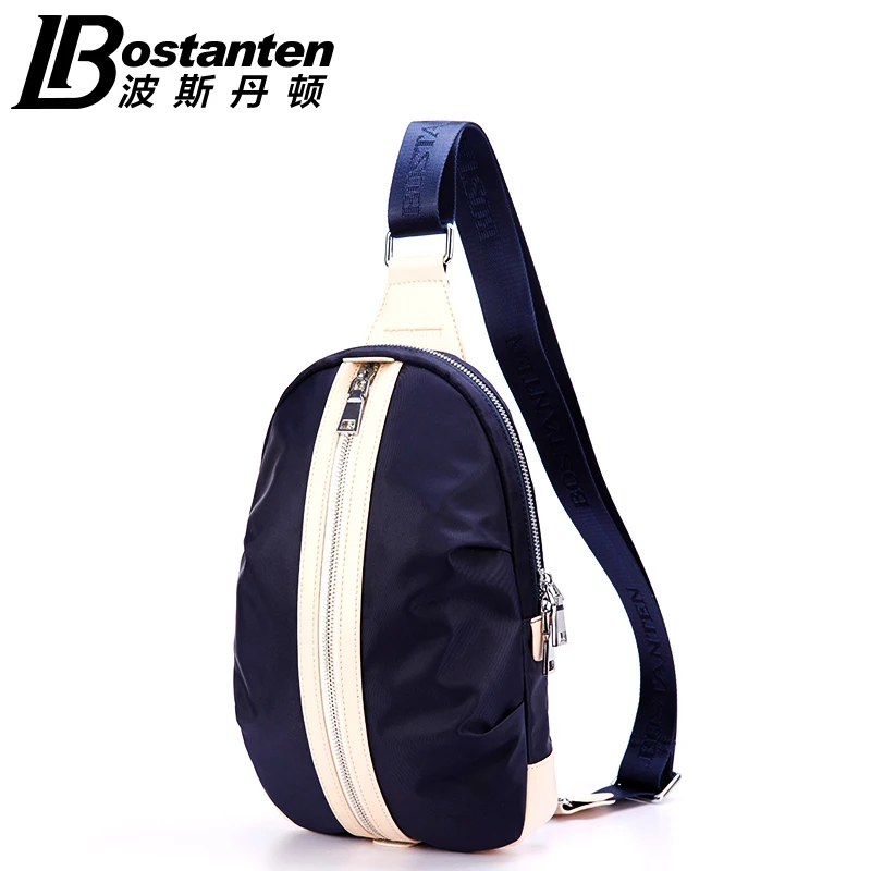 

BOSTANTEN Canvas Nylon Shoulder Men's Women's Bag Riding Waterproof Messenger Handbag Casual Purse