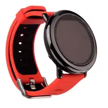 100 шт. Сменные силиконовые часы браслет ремешок для Xiaomi Huami AMAZFIT ремешок 22 см Ремешки для наручных часов спортивные Смарт часы