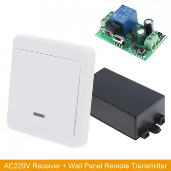 

Sensitive Anti-jamming Wireless Remote Control Switch AC (85~250)V Receiver Wall Panel Remote Transmitter for Lamp Switch