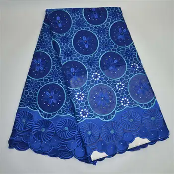 

Heavy Quality African Big Cotton Swiss Voile Lace Nigerian Cotton Lace Fabric Lace Material For Clothing 30