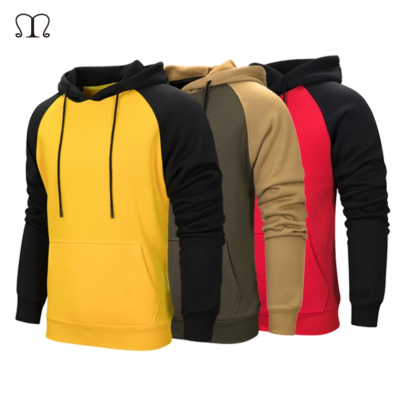 Mens Hoodies Patckwork Casual Loose Fleece Hooded Hoodie Black Sweatshirt Men USA Size Hip Hop Streetwear Couples Hoody Clothing