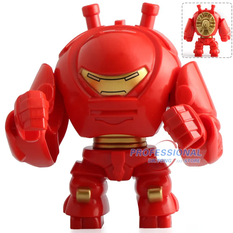 

20PCS/LOT Super Heroes Marvel Avengers Hulkbuster Thanos Action Figures Building Blocks Children Brick Toys D061