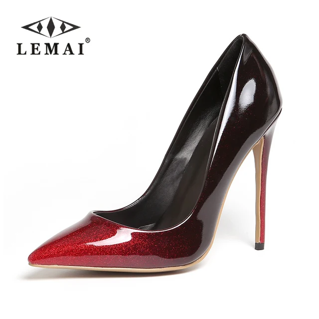 Lemai Brand Shoes Woman High Heels Pumps Red 12cm Women Lemai Brand Shoes Woman High Heels Pumps Red 12cm Women Wedding