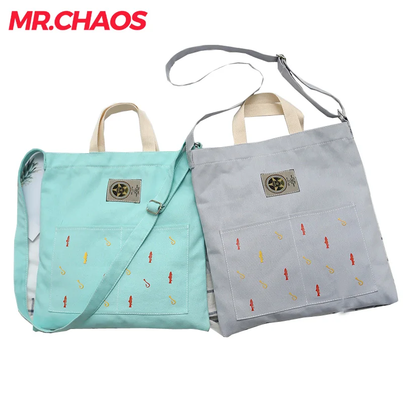 

High-Quality Women Men Handbags Canvas Tote bags Reusable Cotton grocery Shopping Bag Casual Shoulder Bags