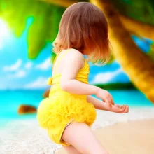 Детский цельный купальник, купальный костюм для девочек, милый балетный купальный костюм для маленькой принцессы