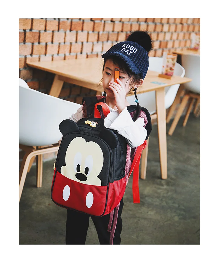 Disney Детский сад Школьный Мальчик От 3 до 6 лет Рюкзак Дети Минни Микки девочки рюкзак милые подарки