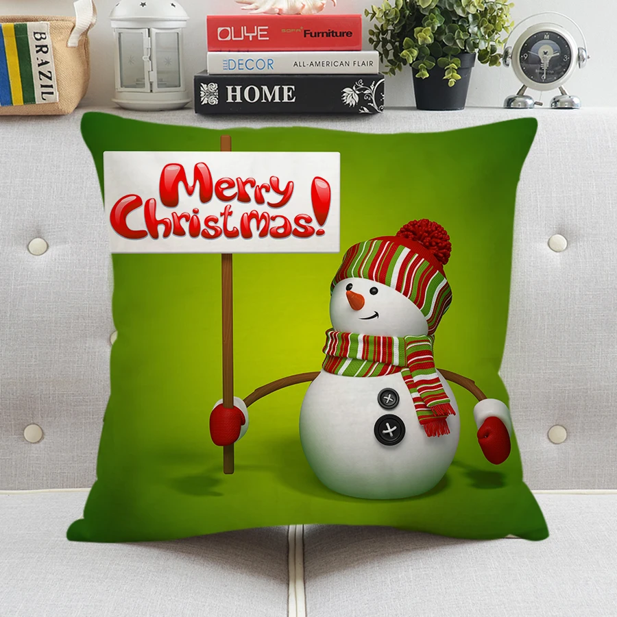 Рождественская декоративная наволочка с рисунком 45x45 см|christmas cushion covers|cushion covercushion