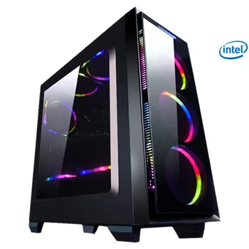 

S41 Intel I3 8100 Computer PC Quad Core 1TB HDD 4GB RAM Desktop 6 free fans Integrated Graphics Card 110V-240V 400W Home Ofiice