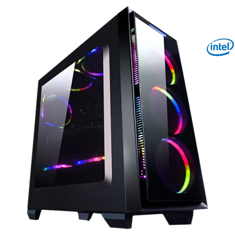  S41 Intel I3 8100 Computer PC Quad Core 1TB HDD 4GB RAM Desktop 6 free fans Integrated Graphics Car
