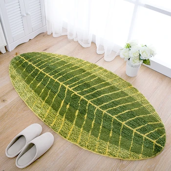 

Ultrafine fiber banana leaf mat kitchen floor mats carpet bathroom pad 70cmx140cm
