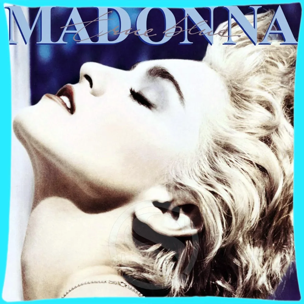 

M#121 New Custom Pillow Madonna &2 Pillowcases zipper (35X35cm One Side) Pillow Cover E810&Qz121