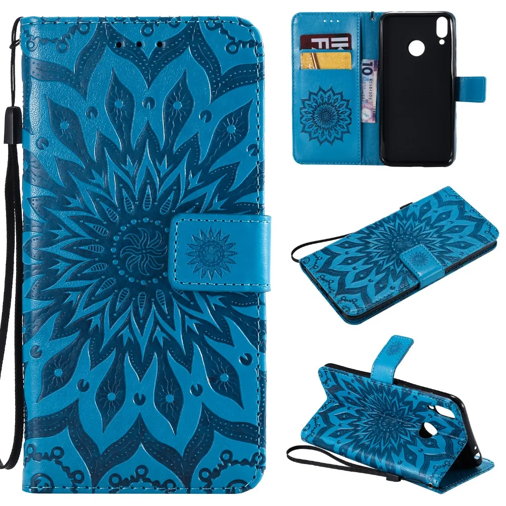 For Fundas Huawei Honor 8C Case 6.26&quot Flip PU Leather Cases for Cover Wallet Card Slot Bags | Мобильные телефоны и