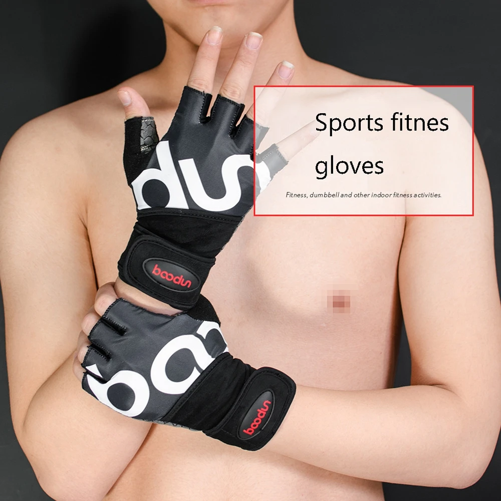 الرجال النساء نصف الاصبع نجوم النادي الأهلي رياضة اللياقة البدنية قفازات سيليكون مكافحة زلة الجسم بناء المعصم دعم الرياضة قفازات رفع أثقال