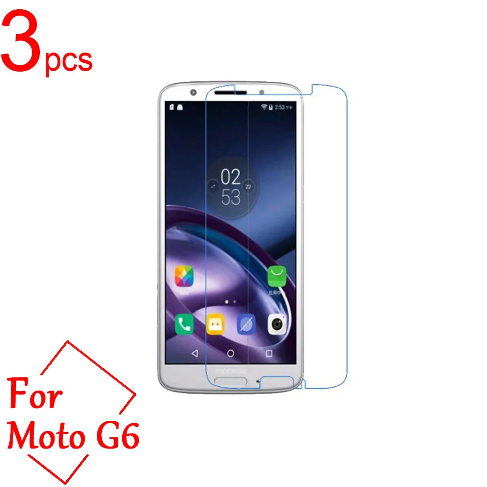 

3pcs Ultra Clear/Matte/Nano anti-Explosion PET Screen Protector Cover For Motorola Moto G6 G6 plus Protective Film + cloth
