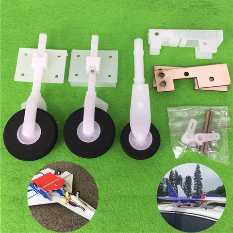 SU27 Assembly KT Board Landing Gear DIY Steering Wheel Landing Gears Undercarriage For FPV RC Fixed Wing Airplane Quadcopter SU27 Assembly KT Board Landing Gear DIY Steering Wheel Landing Gears Undercarriage For FPV RC Fixed Wing Airplane Quadcopter