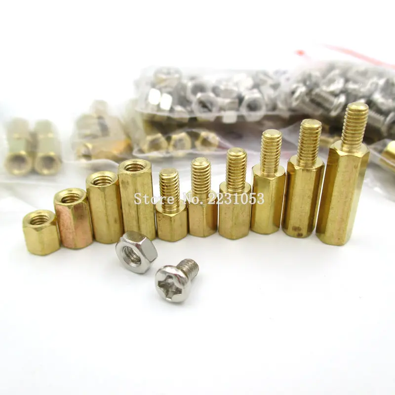 10pcs M3 12 mm Hexagonal net nut Female brass Standoff//Spacer