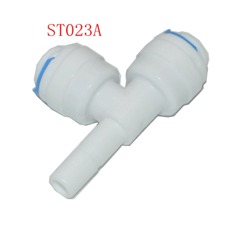 

3/8" OD Tube Quick Connection 3/8" Pipe Type T Connector RO Water Reverse Osmosis Aquarium System connector fitting ST023