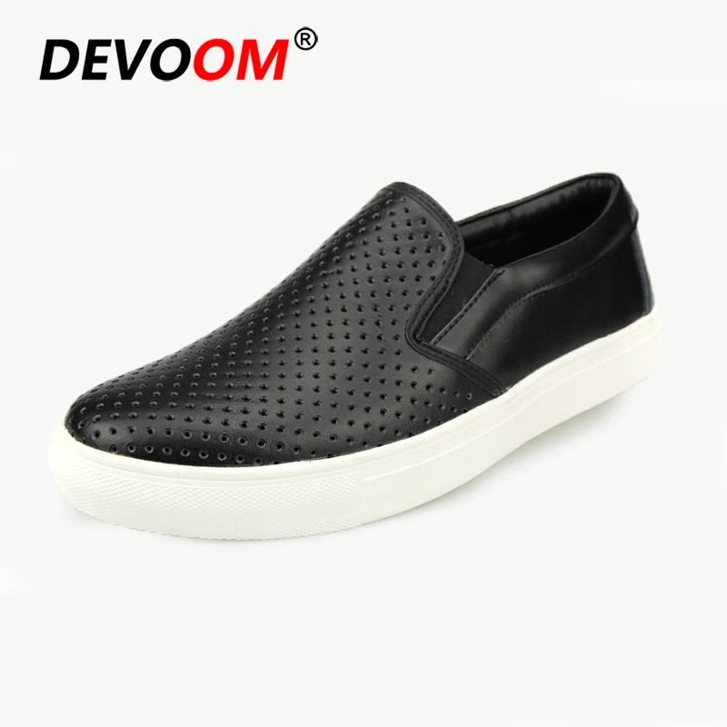 

2018 Fashion Summer Top Quality Split Leather Loafers Men Authentic Brand Casual Mens Slip on Shoes Breathable Holes Oxfords New
