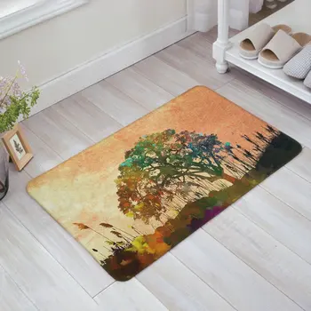 

Soft Absorbent Floor Bath Mat Welcome Doormat Large Small Inside Outside Front Door Mat Carpet Floor Rug- Vintage