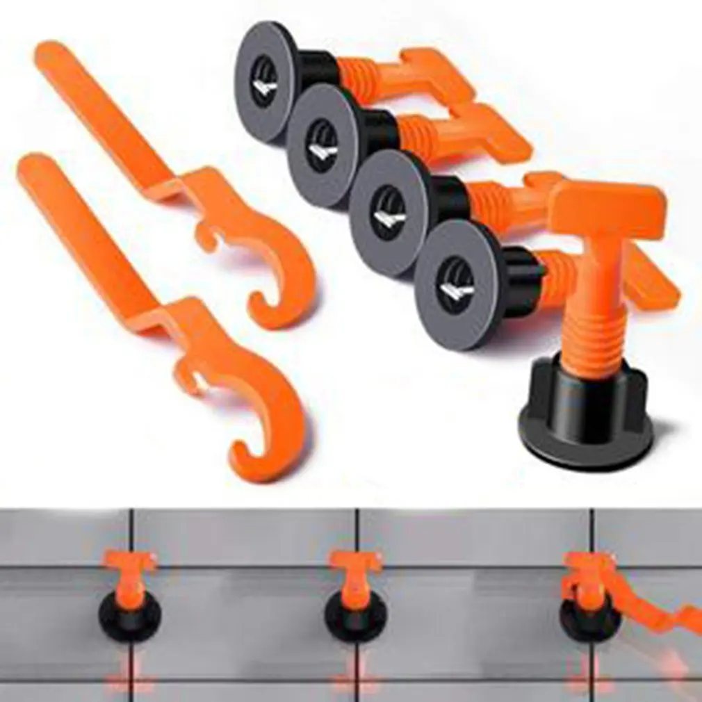 

50pcs/Set Reusable Tile Leveling System Adjustable Locator Plier Level Wedges Anti-Lippage Tile Leveling Alignment Wedges Tools