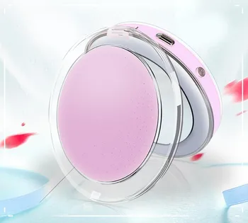 

Mini 3X Magnifying Compact LED Sensing Lighting Folding Travel Portable Convenient small round mirror