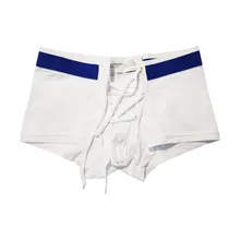 Хлопковое Мужское нижнее белье Новое сексуальное Бандажное однотонное нижнее белье с низкой талией мягкое и удобное дышащее модное повседневное нижнее белье# Z