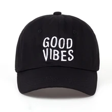 Новинка года, бейсболка с вышивкой «Good Vibes Dad», бейсболка согнутая из хлопка, фирменная Бейсболка для женщин и мужчин, модная шапка