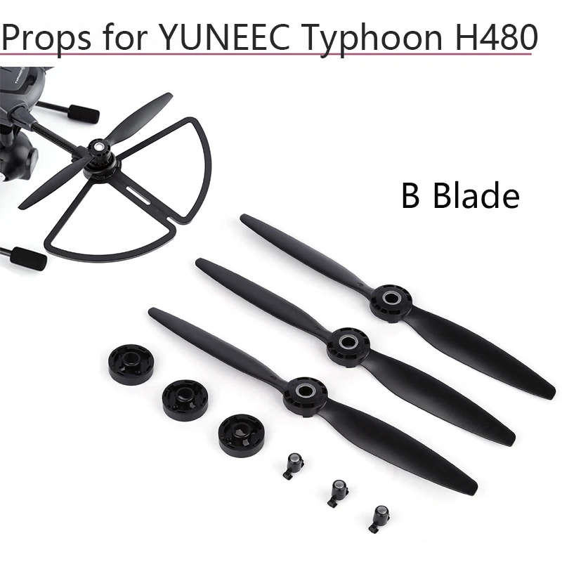 3Pcs Blades Quick Release Propeller for YUNEEC Typhoon H480 Camera Drone Replacement Props Spare Part Quadcopter Accessories