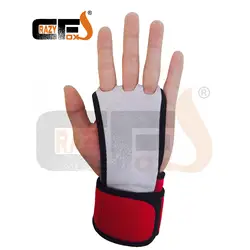 Carzy Foxs Взвешивание подъемная перчатка/3 отверстия WOD Grip/Pull up Glove/кожаные, для спортзала grips