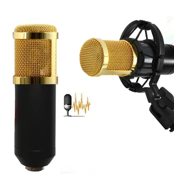 

TGETH BM800 Professional Condenser Sound Recording Microphone With Shock Mount for Radio Braodcasting Singing