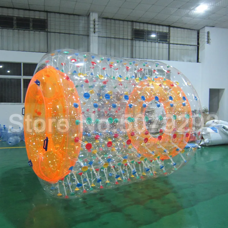 Inflatable Water Roller Ball For Wate Games 2.4x2.2x1.7m Water Roller Wheel For Human PVC/TPU People Play Inside