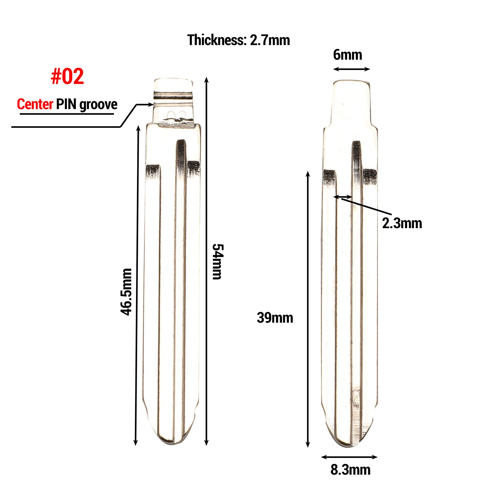 Jingyuqin 1p#02#05#21#113#114#123#124#148#149 ключ автомобиля Ucut лезвие для TOYOTA CAMRY RAV4 Corolla PRADO YARIS Прямая поставка - Цвет: NO.02