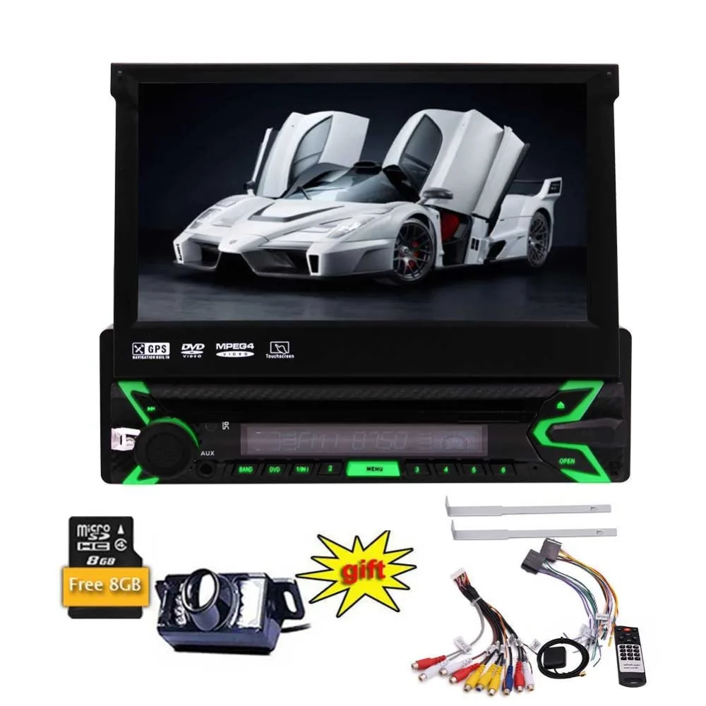 

7 inch for Single Din Vehicles in Dash Capacitive Touchscreen in Dash Car Stereo GPS Navigation/Bluetooth/FM/AM RDS/SWC + Remote