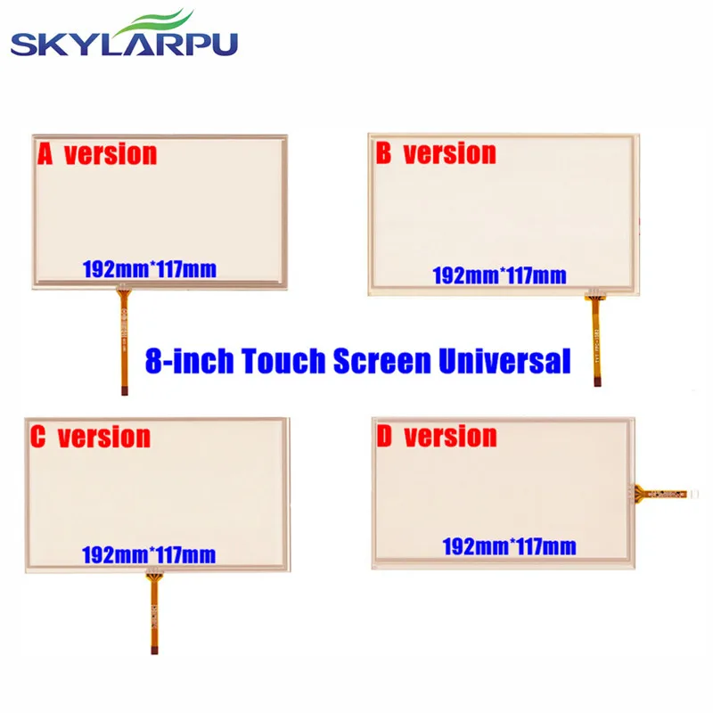 

skylarpu 8-inch 192mm*117mm Touch Screen Digitizer Universal for Car Navigation DVD, HSD080IDW1 - C00/C01, AT080TN64, AT080TN03