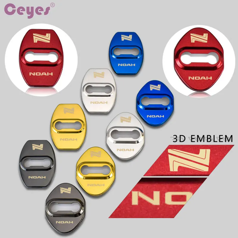 

Ceyes Car Styling JDM 3D Design Car Door Lock Cover Case For Toyota Noah Corolla Avensis Car-Styling Auto Badge Accessories 4pcs