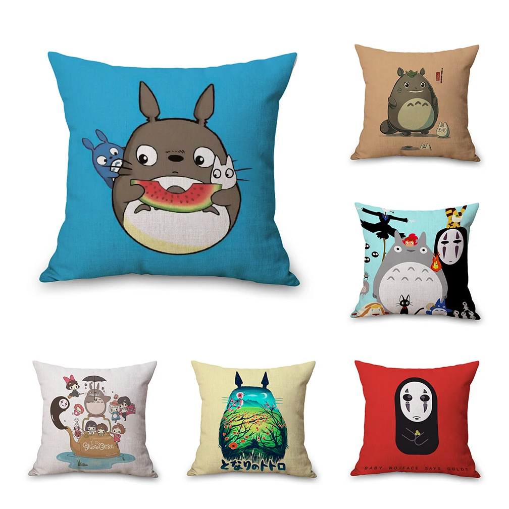 Hayao Miyazaki Tonari no Totoro наволочка для тела льняная кровать подушки путешествий дивана