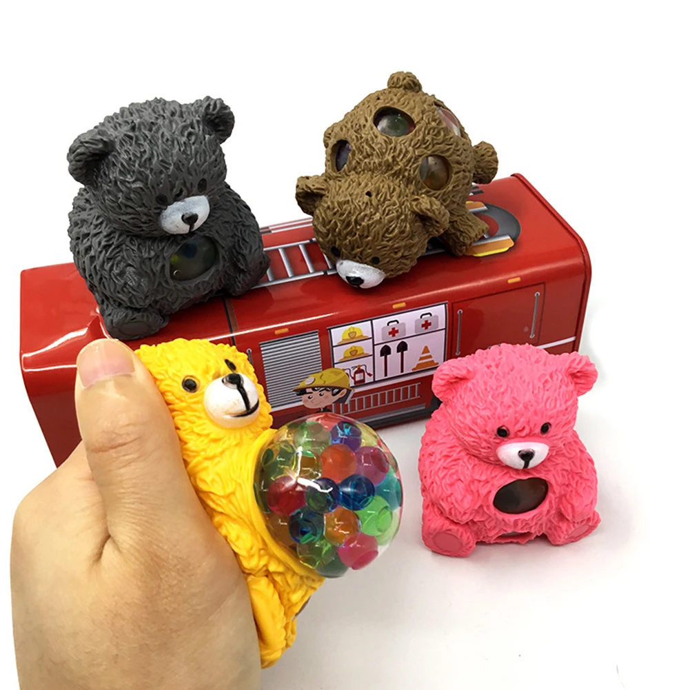 7,5*6*5,5 см мультфильм Медведь стресс объемная кукла игрушки сдавливаемые игрушки вечерние подарки Дети Крошечные игрушки Дети Vent игрушки