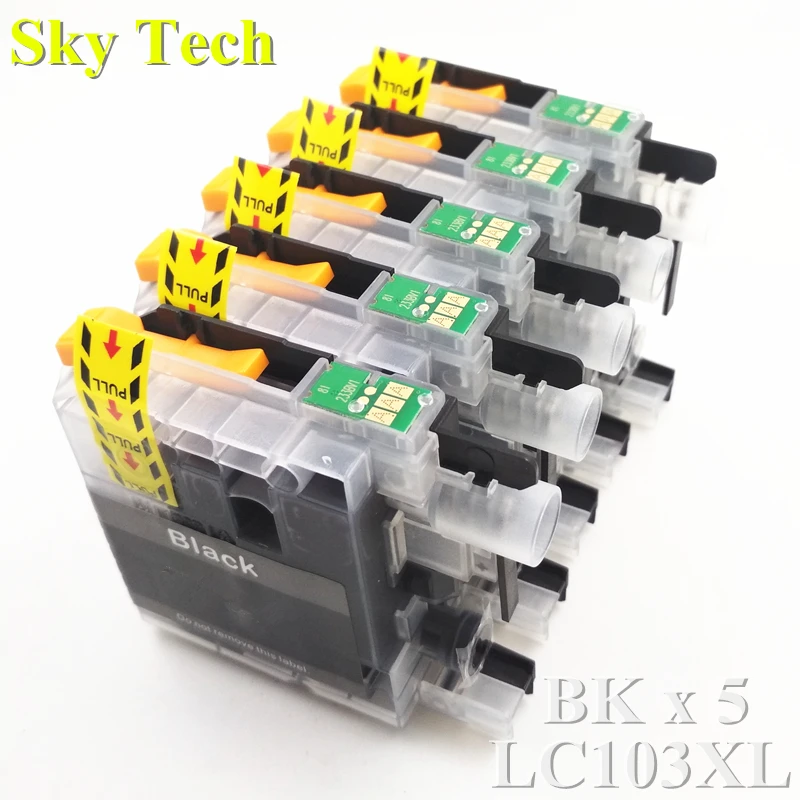 5BK Champ Sky  LC103 LC-103 Ink cartridges , For Brother J4310DW/J4410DW/J4510DW /J4610DW/J4710DW/J6520DW/J152W etc