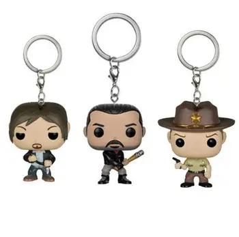 

The Walking Dead Daryl Dixon Negan Friday the 13th JASON VOORHEES Action Figures Rick Grimes Keychain Toys Pocket Key ring