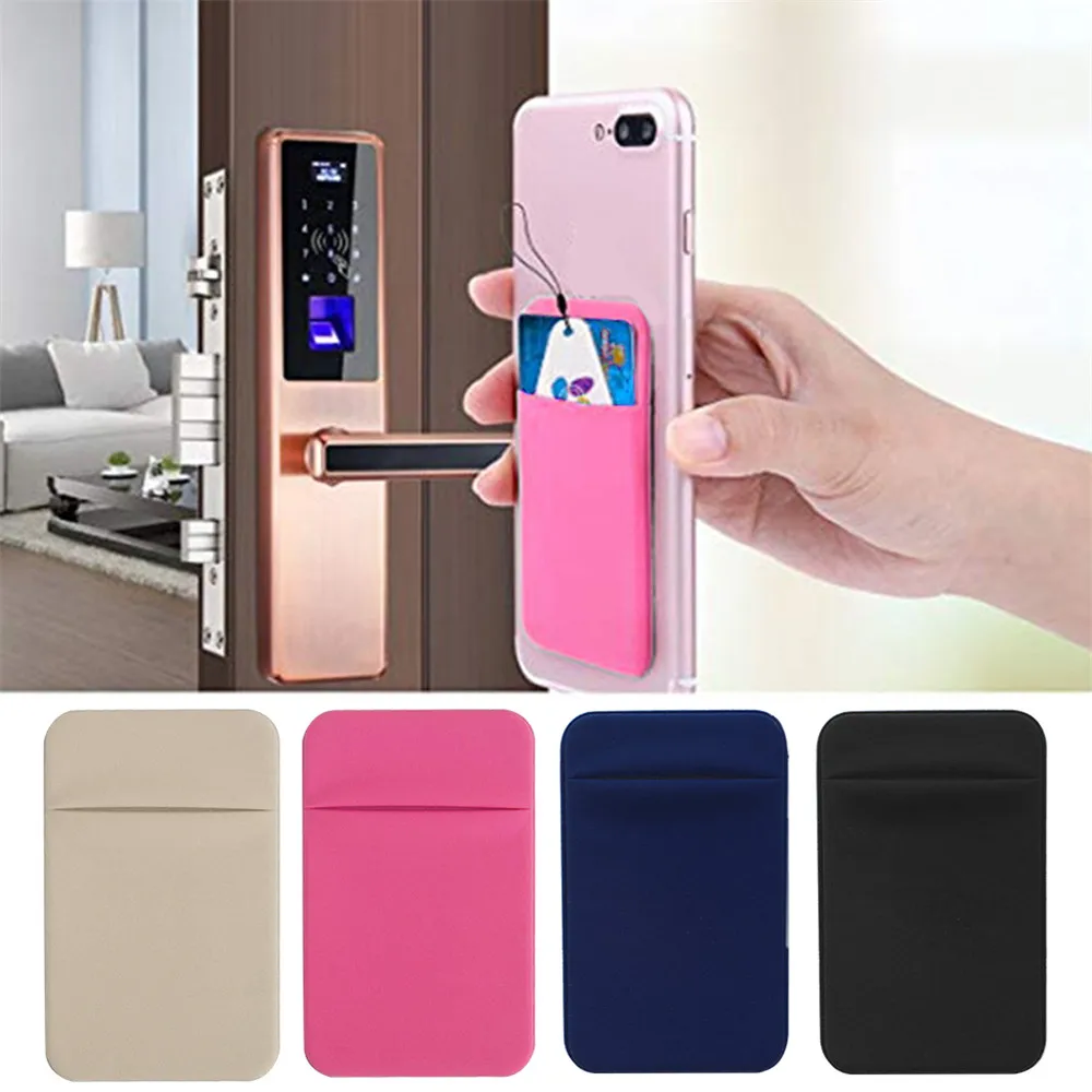 

Removable Stick-on Universal Case Slim Pocket Credit Mini Pouch Card Holder Adhesive Wallet Phone Back
