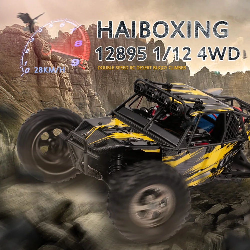 GOOLRC 12895 1/12 RC грузовик багги для пустыни Off-road Rock Climber 2,4 ГГц 4WD двухскоростной режим дистанционного управления RTR