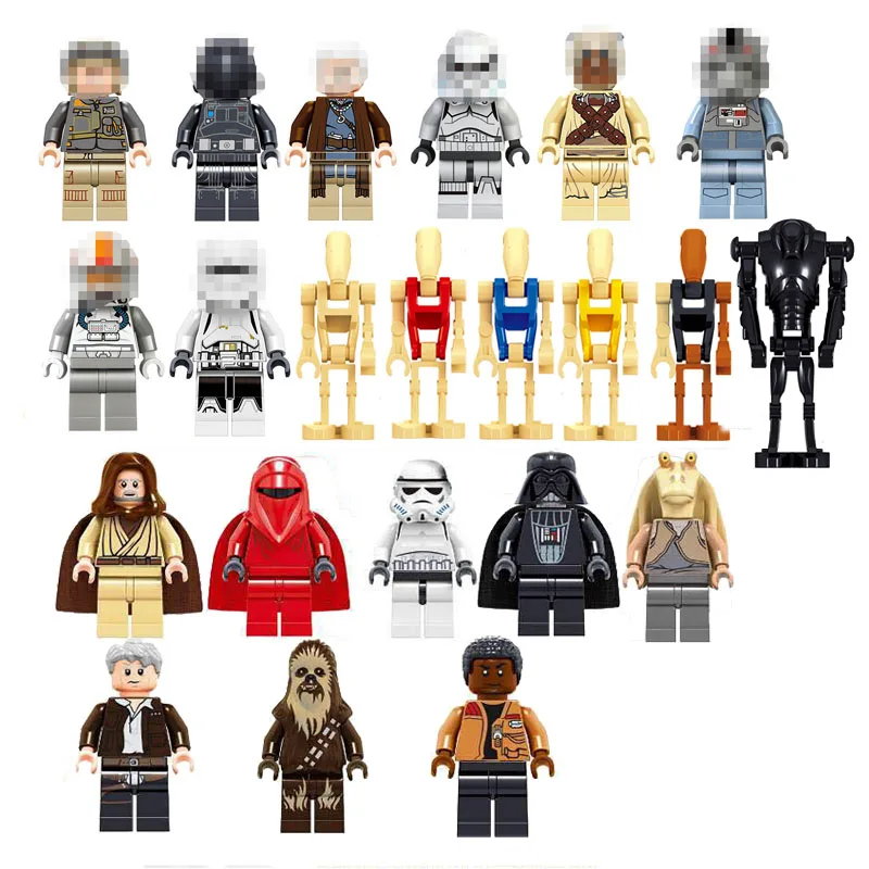 

LegoINGly Star Wars Han Solo Anakin Darth Vader Yoda Jar Building Blocks Mini Figures Single Sale NO BOX