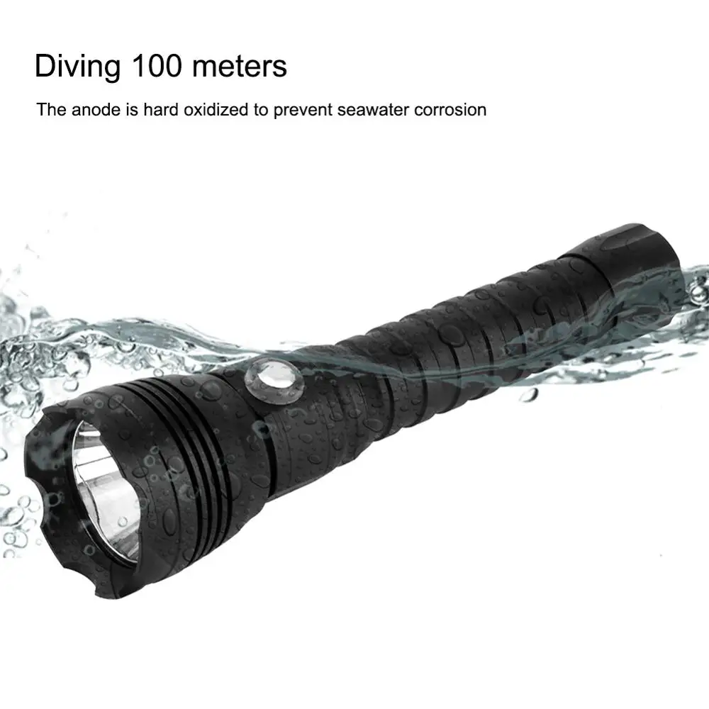 XHP70.2 LED Diving Flashlight Tactical 26650 Torch Yellow/White Light 4000 Lumen Underwater 100M Waterproof XHP70 dive lamp