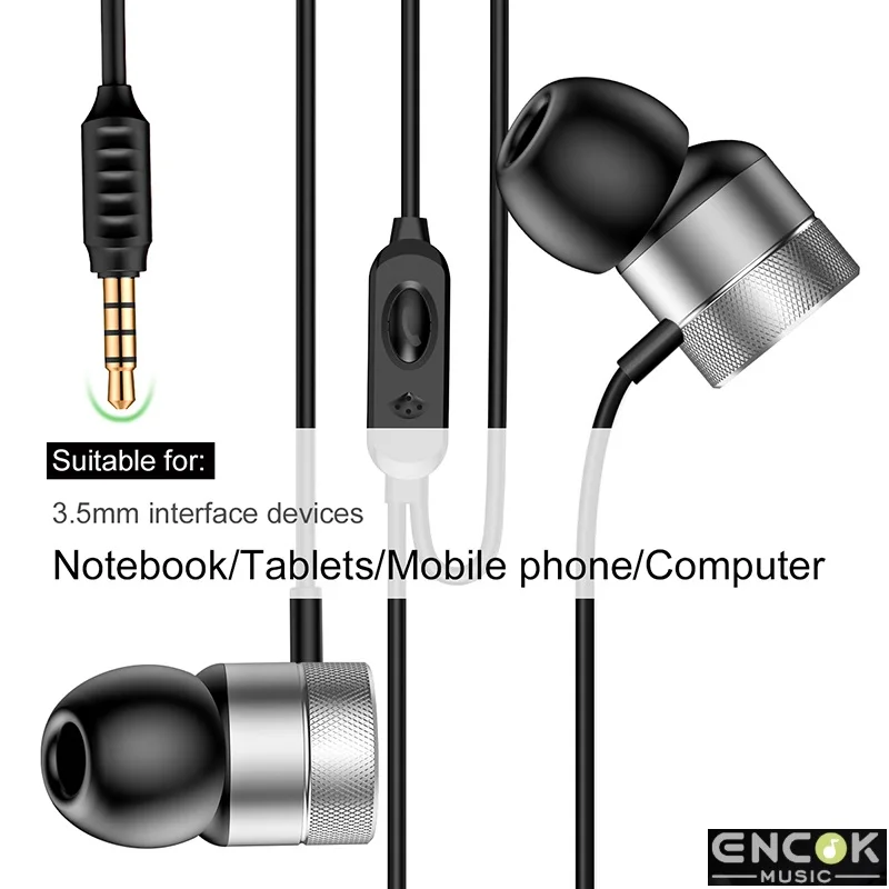 BASEUS Brand Fashion Knurling Design Natural Fidelity Sound Earphone In