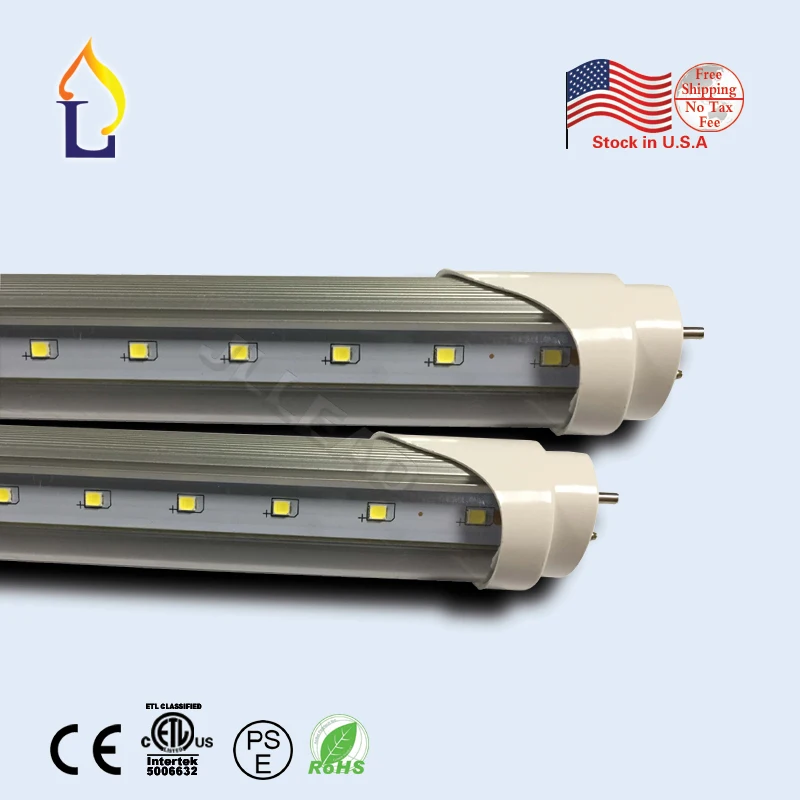 25 шт./лот США со V Форма D T8 LED Light Tube 24 Вт/30 Вт/40 Вт/ 48 Вт/60 Вт люминесцентные