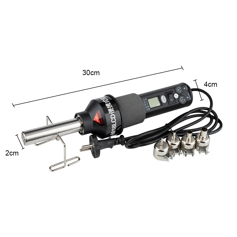 AC 220V 450W Heat Guns 450 Degree LCD Adjustable Electronic Heat Hot Air Gun For 8018LCD Desoldering Soldering Station