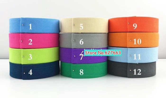 

High quality 27colors rubber elastic band elastic strap, 20meters/lot, 2cm wide elastic band